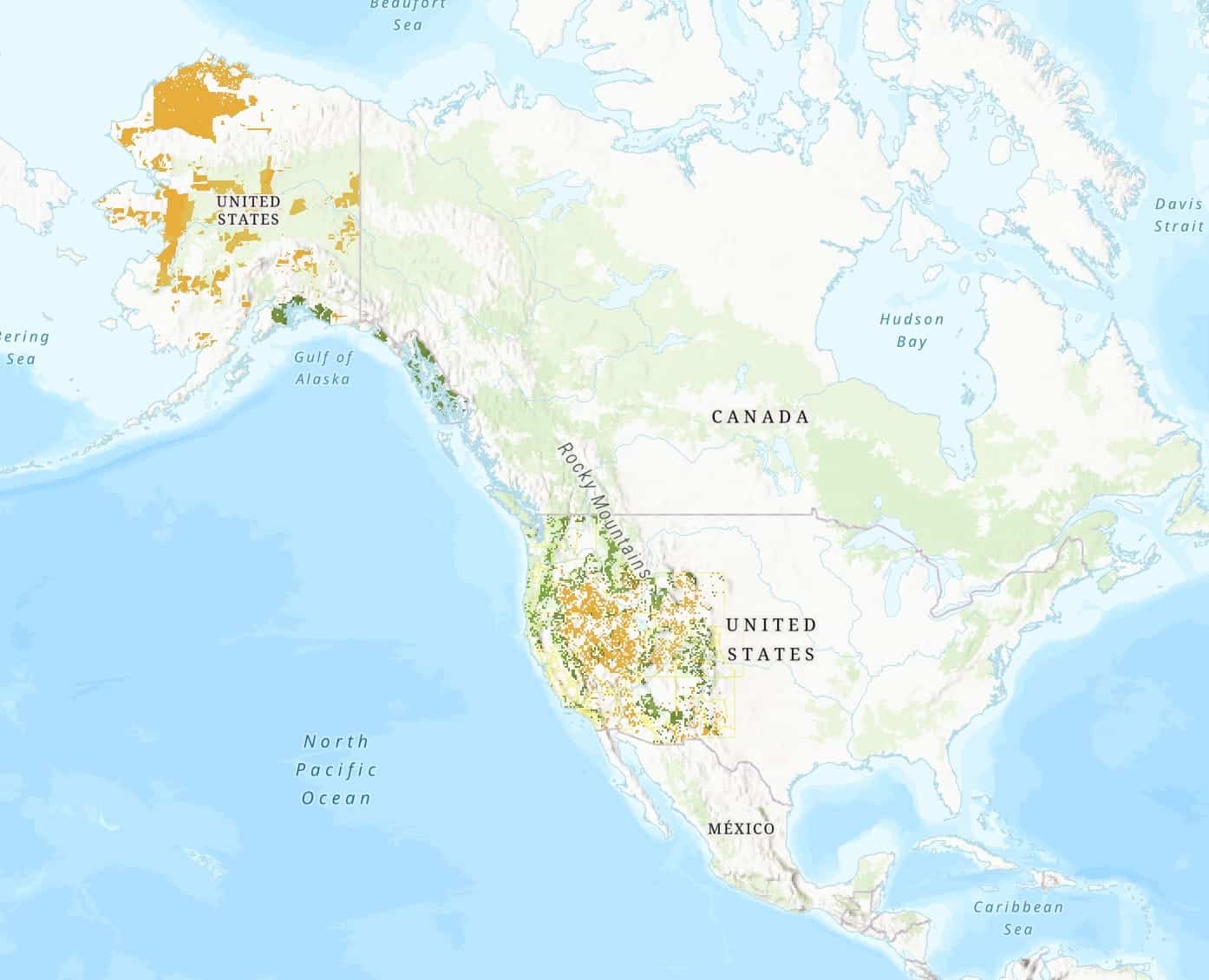 Screen grab from interactive map: Public lands eligible for sale in the Senate Reconciliation Bill by The Wilderness Society.